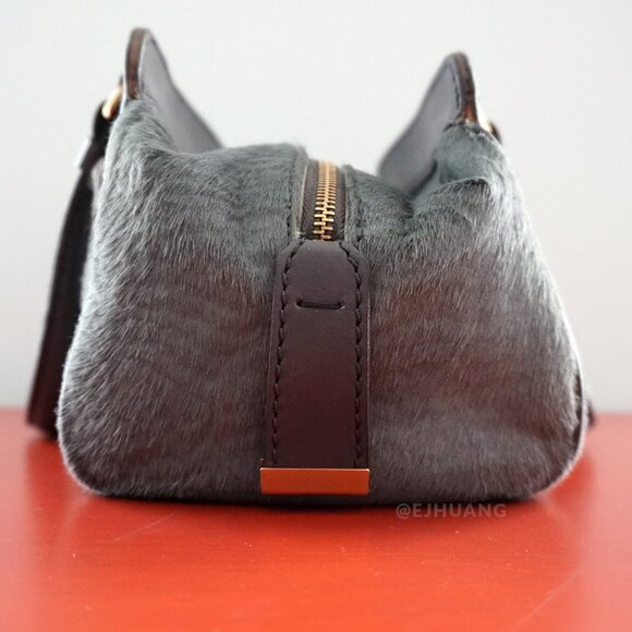 Tod's Kate Easy Piccola Giorno Calf Hair Haircalf Leather Mini Satchel Lock Bag - Picture 4 of 16